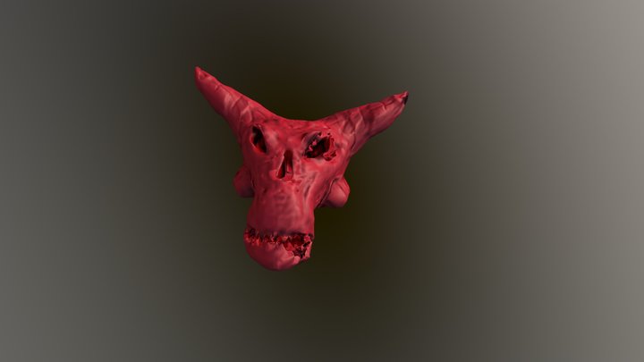 Demon Skull 3D Model