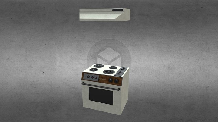 Stove And Hood Vent 3D Model