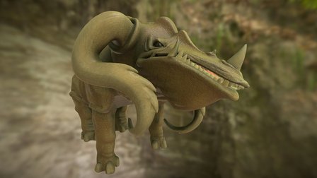 Baceros (alias Panzer Whale) 3D Model