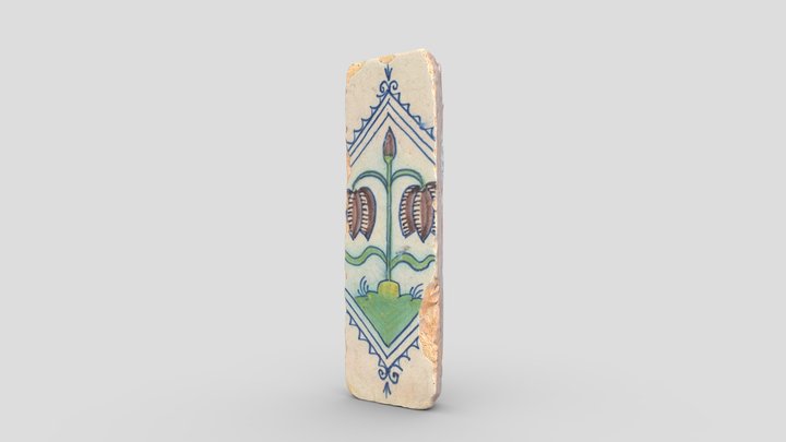 Wandtegel | wall tile (1630-1650) – Modelo 3D gratuito STL