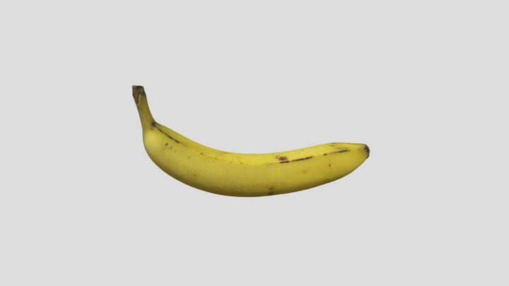 3dfood's Banana Model From Turbosquid 3D Model
