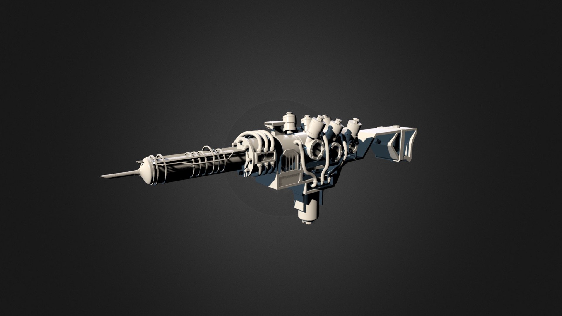 Plasma Rifle Fallout 3d Model By Alexviale [0263aaa] Sketchfab