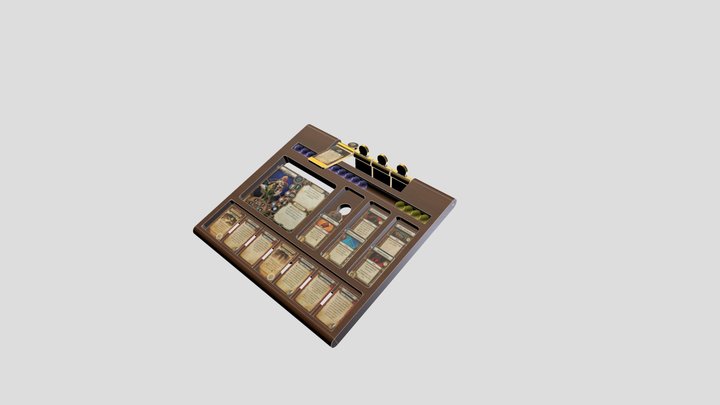 Gameboard DESCENT 3D Model