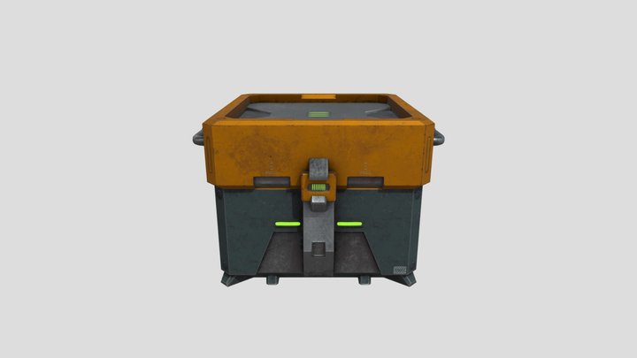 Sci-fi Box 3D Model