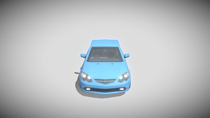 Honda Integra DC5 (low-poly) 3D Model