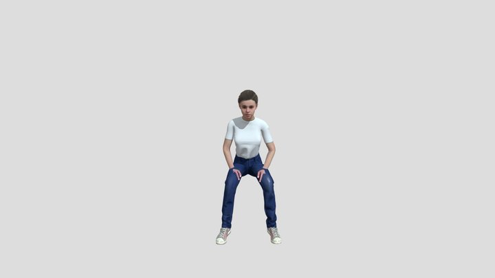 Sitting Disbelief 3D Model