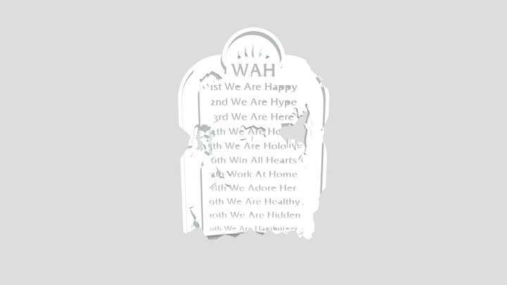 WAH Ruin Cartouche 3D Model