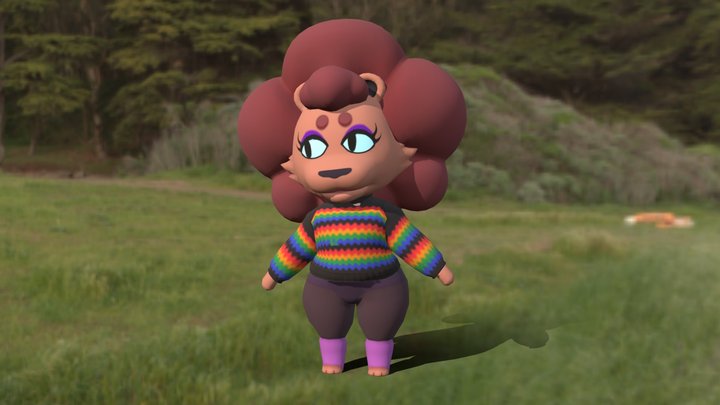 Cannoli - Animal Crossing Style 3D Model