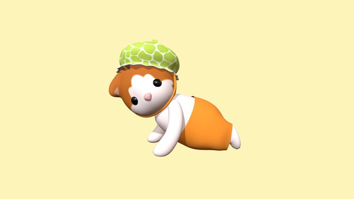 Sylvanian Families - Melon Cat – Free 3D Model STL
