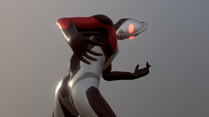 Dark Ultraman 3D Model