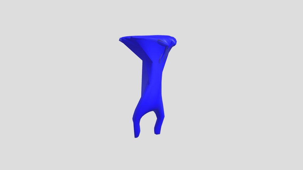 Armless Blue Monster (Rigged)