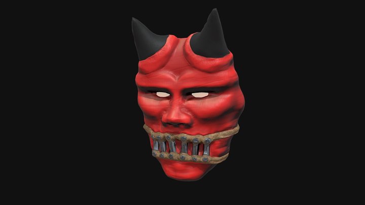 Imprisoned Oni -mask 3D Model