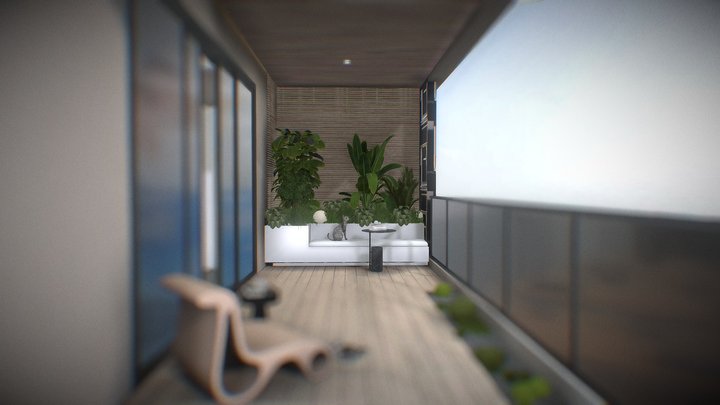ModernBalcony_01 3D Model