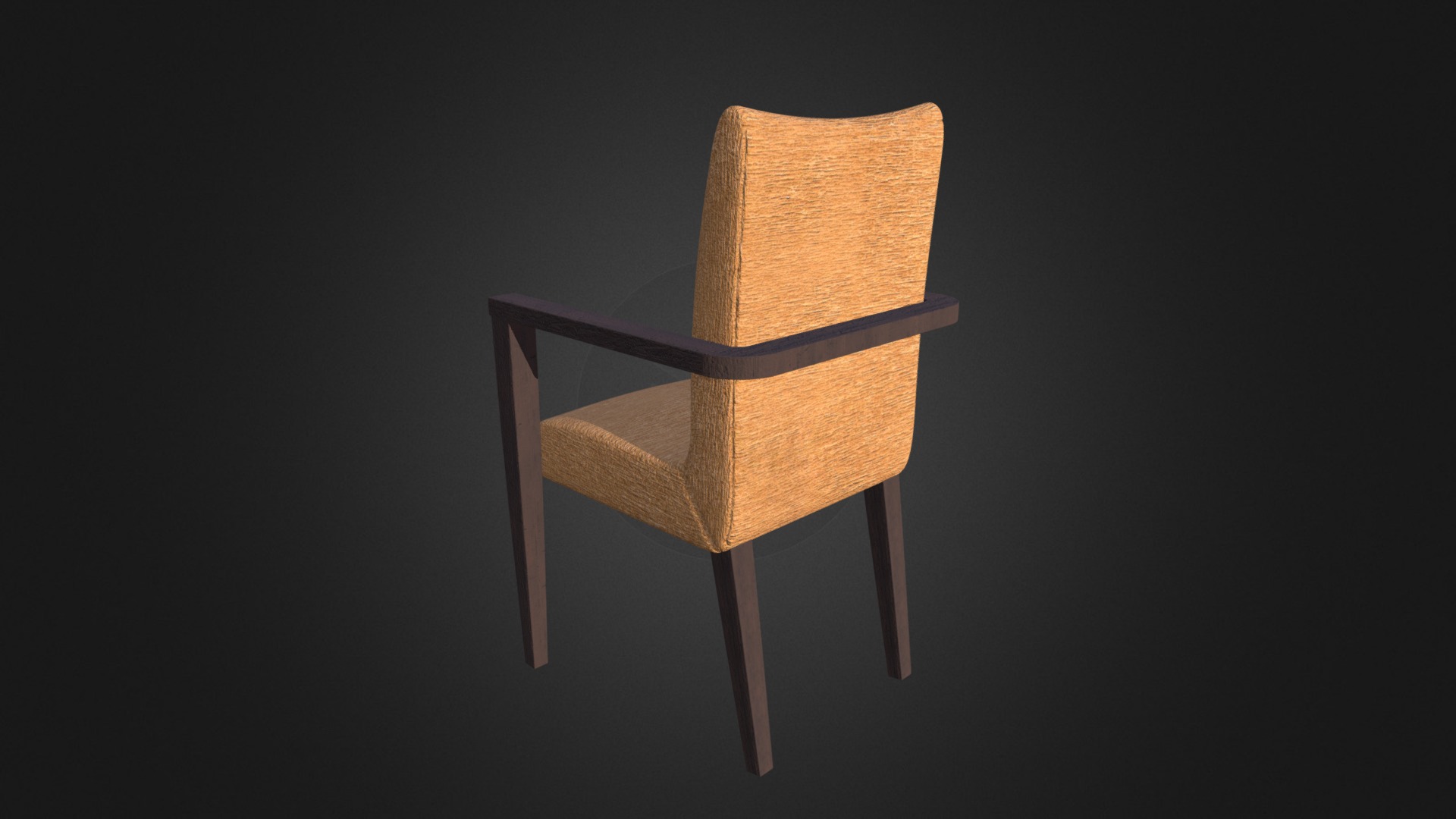 3D model Classic Chair D Model - This is a 3D model of the Classic Chair D Model. The 3D model is about a chair with a cushion.