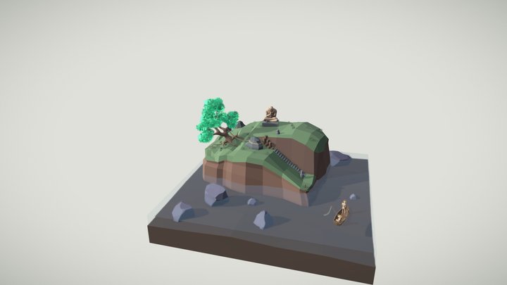 Island of forgiveness - Cube World 3D Model