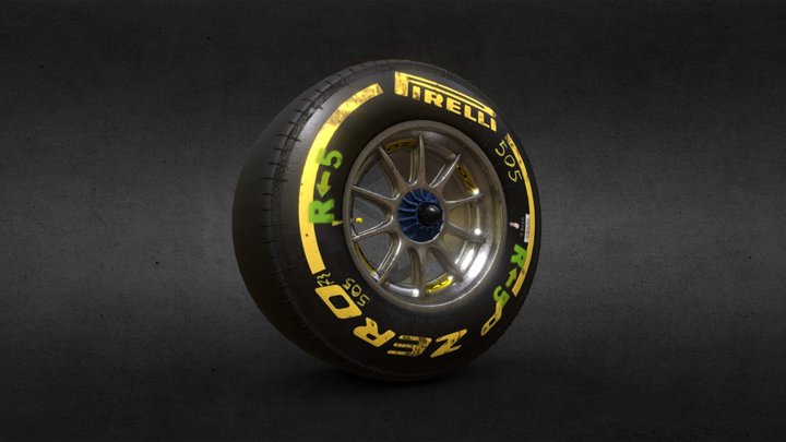F1 - 2012 - Front Wheel 3D Model