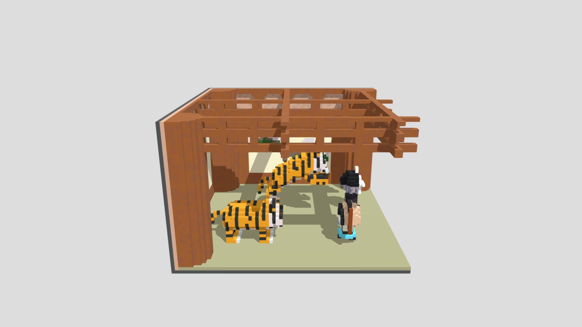 Fighting Tigers 3D Model By Hachitomo hachitomo 0269f25 Sketchfab