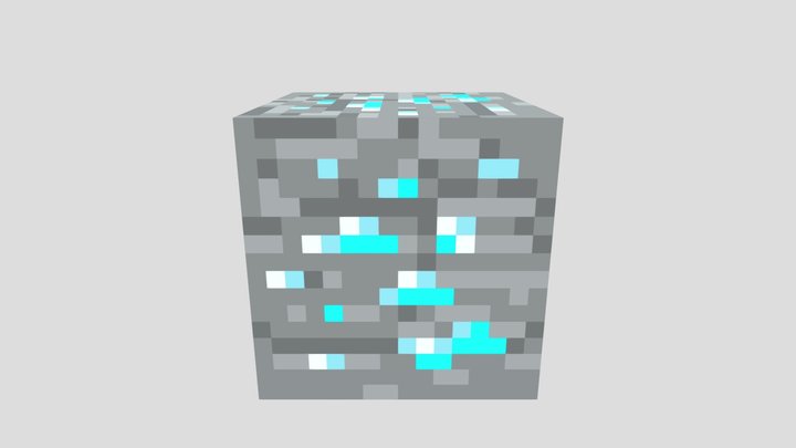 MINECRAFT DIAMOND ORE 3D Model