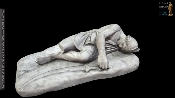 3D rendering of Gaul, dying (or dying Persian?)