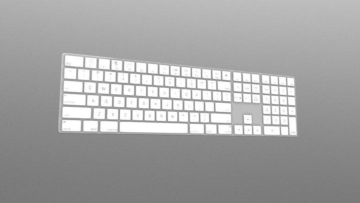 Mac Keyboard 3D Model