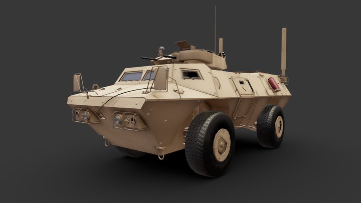 M1117 Guardian Armored Security Vehicle 3D Model