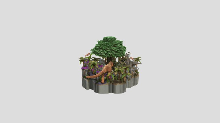 Dinosaurs - The Pit Arena 3D Model