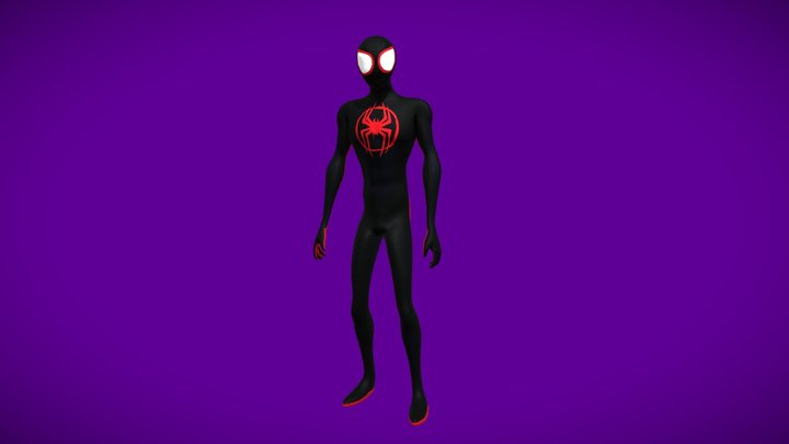 Spiderman Miles Morales 3D Model