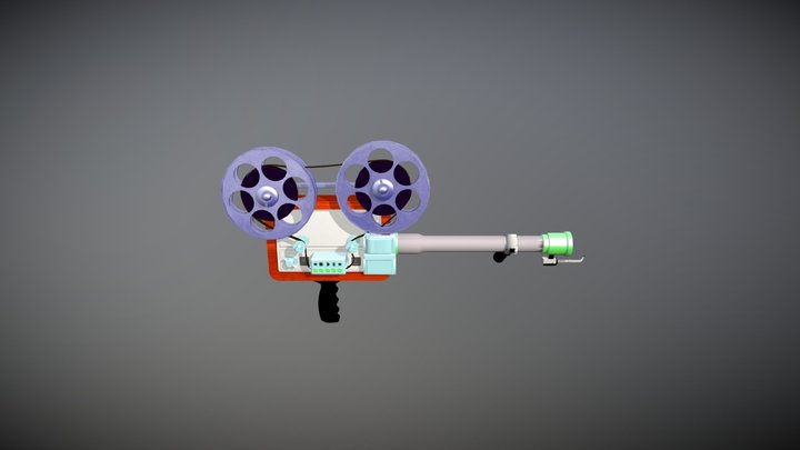 FILMTHROWER WEAPON (Flamethrower + Projector) 3D Model