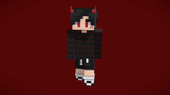 Minecraft Vampire skin 3D Model