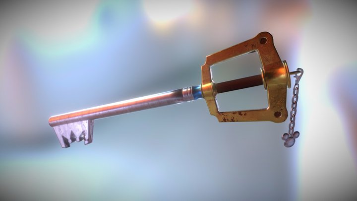Kingdom Key - Keyblade 3D Model