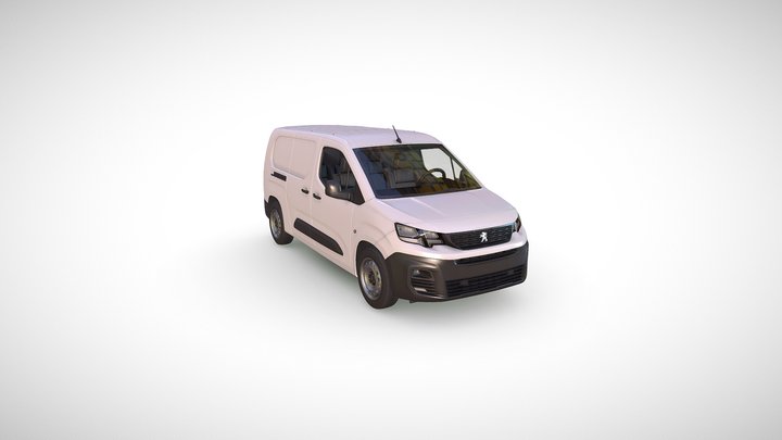 Peugeot Partner Crew Van 3D Model