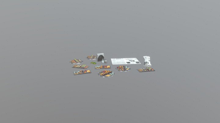 Table Props 3D Model