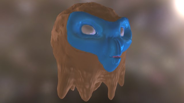 Alien Head Design 3D Model