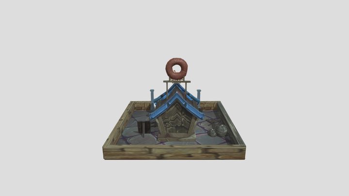 Abandoned donut shop 3D Model