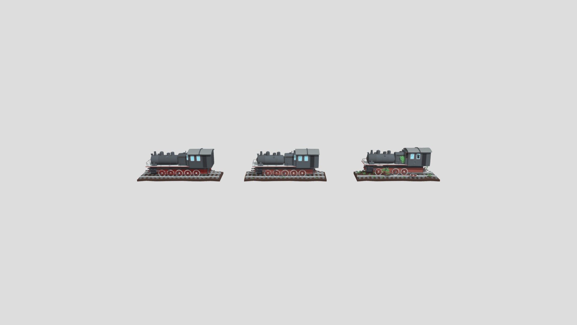 поезд - 3D model by sergey07122007 [026fd07] - Sketchfab