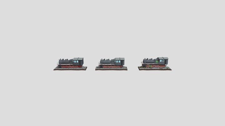 поезд 3D Model