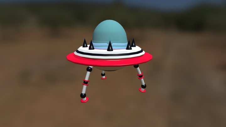 Space Ship 3D Model