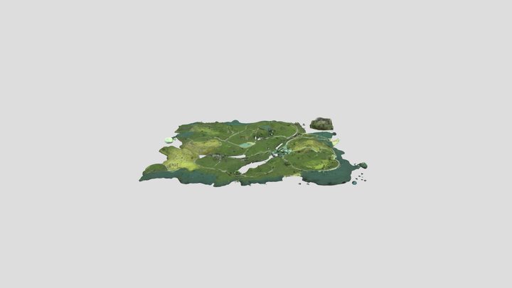 Island Expedition Map 3D Model