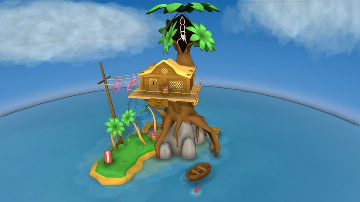 Squid merchant | A Pirate Island 3D Model