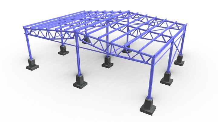 АШКОН | Навес 17х12 3D Model