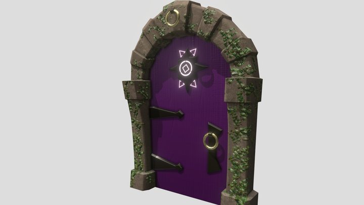 Fantasy Door 3D Model