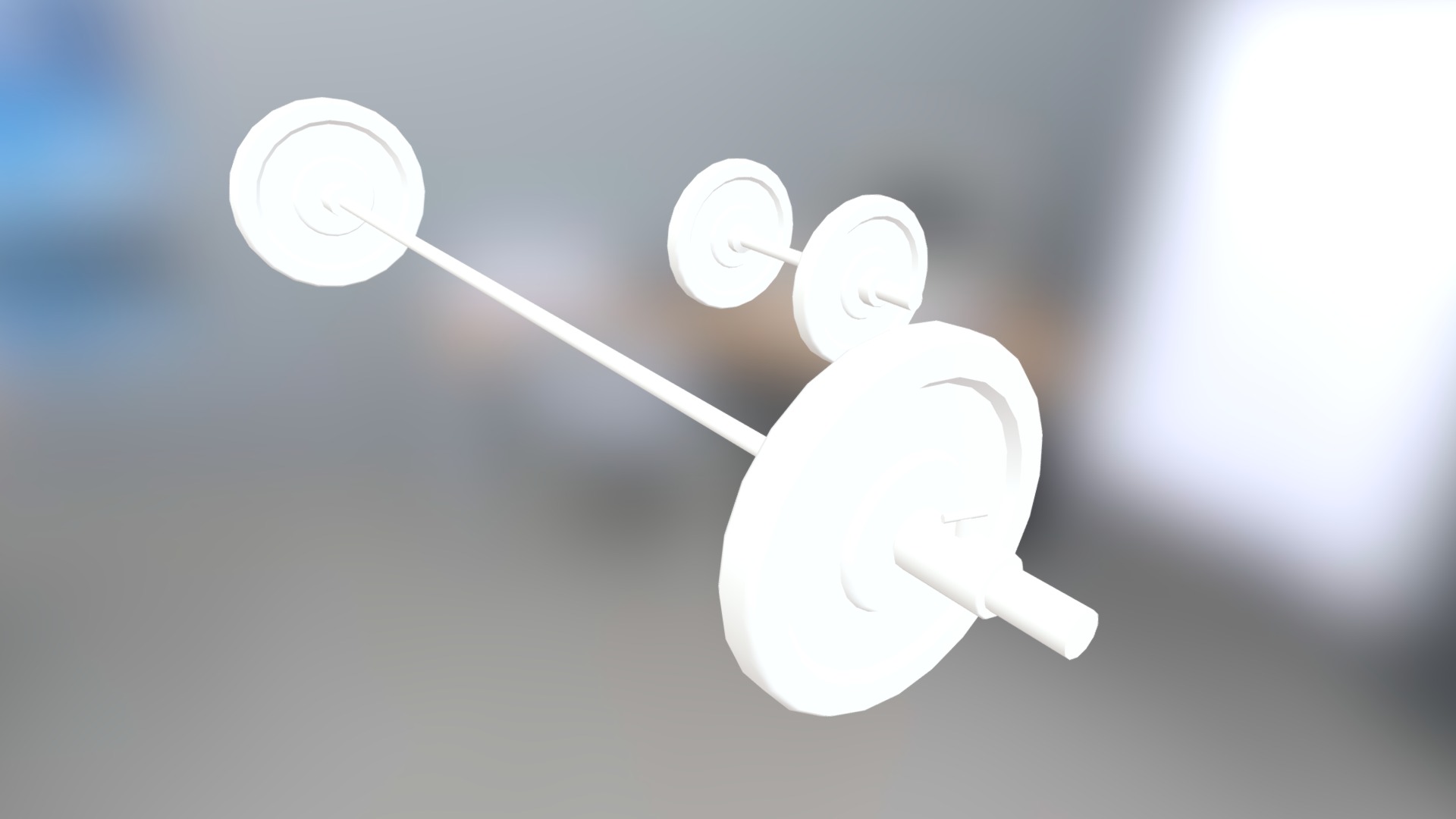 3D model Barbell and dumbell - This is a 3D model of the Barbell and dumbell. The 3D model is about diagram.