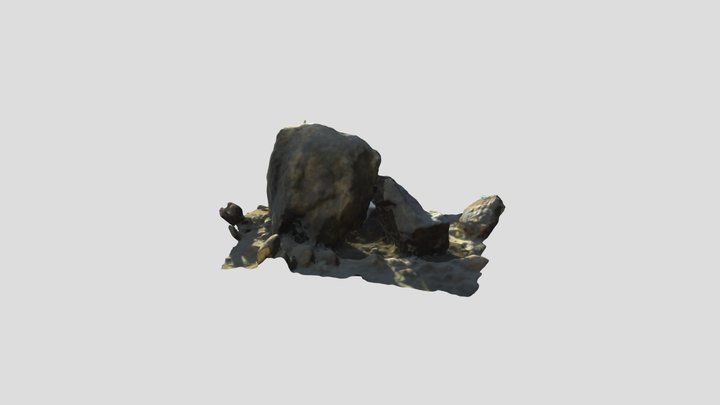 Leaning boulders at Alabama Hills 3D Model