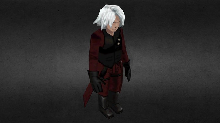 Devil May Cry 2 Save Icon Dante 3D Model