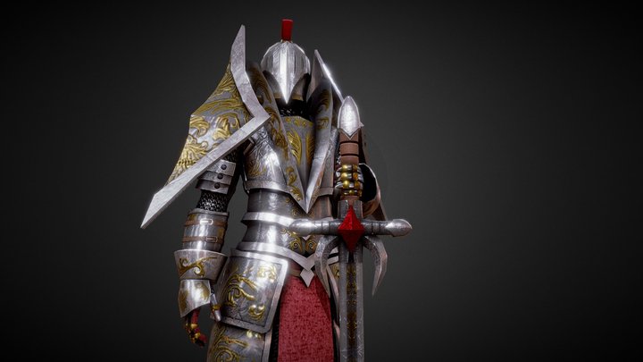 Medieval Fantasy Knight 3D Model
