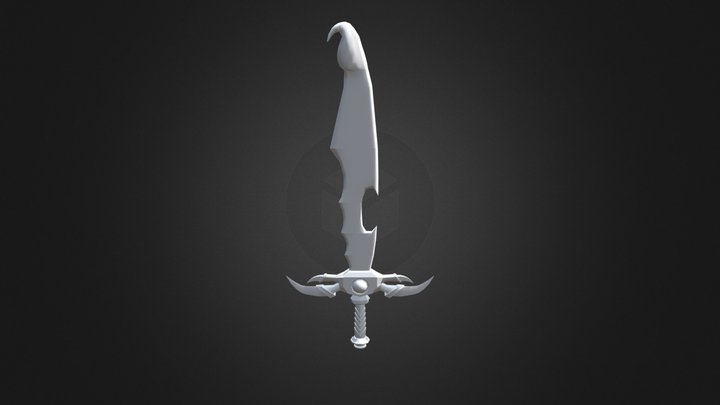 Flaming Poisoning Sword 3D Model