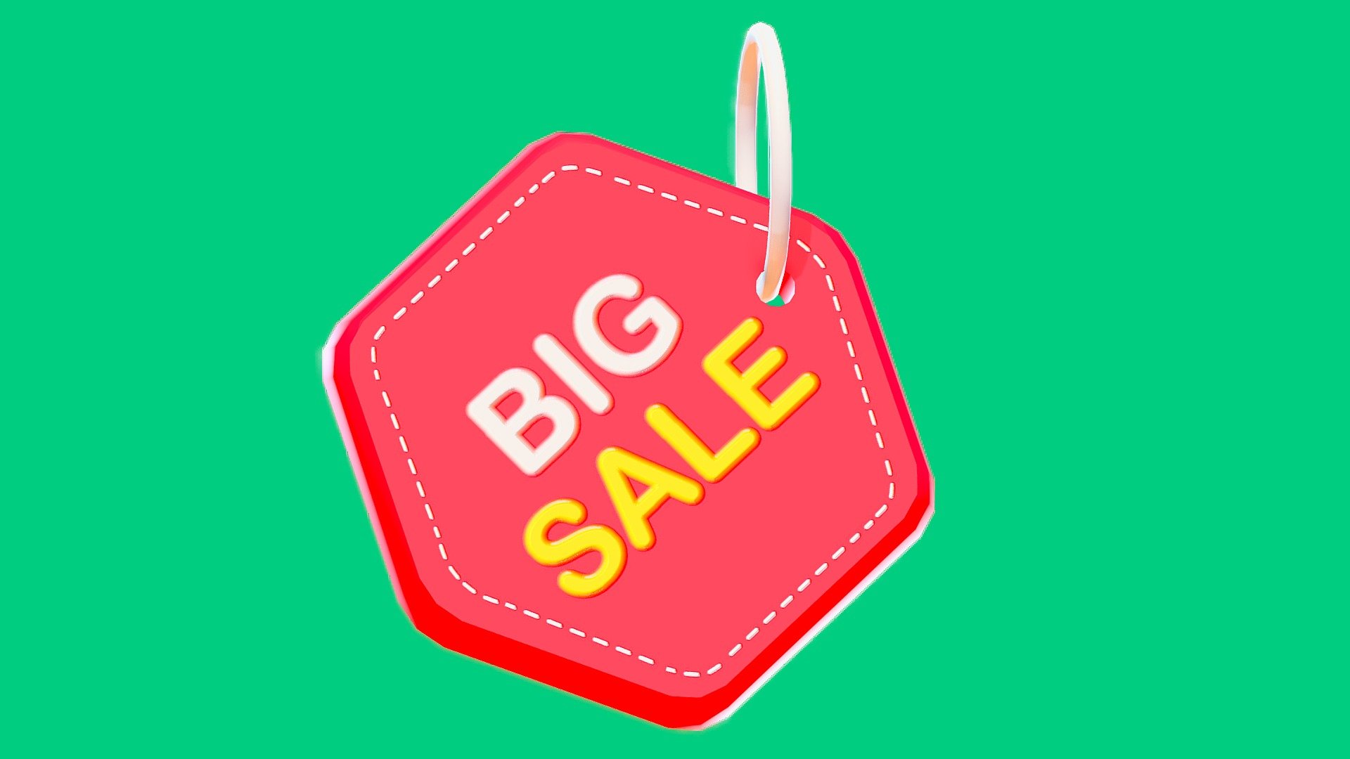 Marketing Icons - Big Sale Tag - Buy Royalty Free 3D model by Assemblr ...
