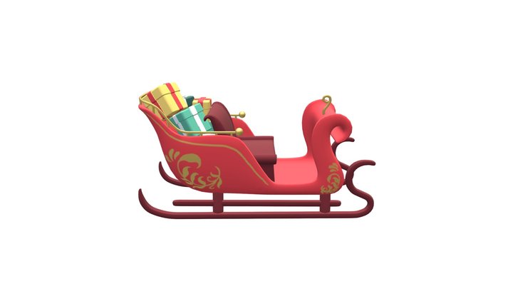 Sleigh 3D Model