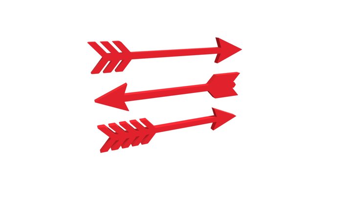 Simple Geometric Arrow Direction Navigation Icon