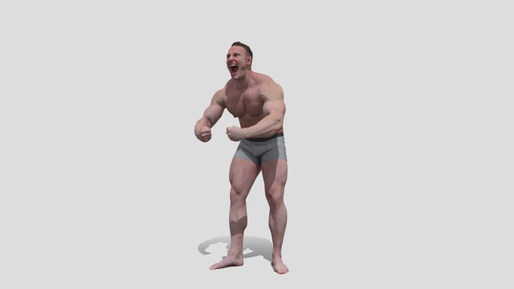 strong man scan Hulk 3D Model
